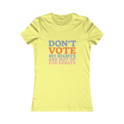 Don't Vote - Women's Fitted Tee - Image 5