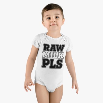 Raw Milk Pls - Organic Onesie - Image 2