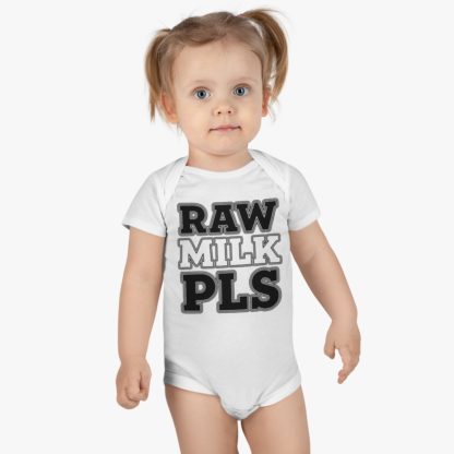 Raw Milk Pls - Organic Onesie - Image 3